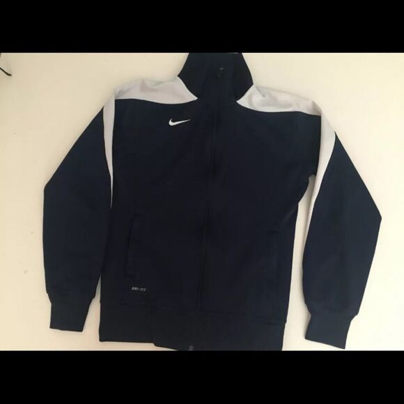 Nike Dri-Fit Navy Blue Track Jacket - Women's Medium - Picture 11 of 12